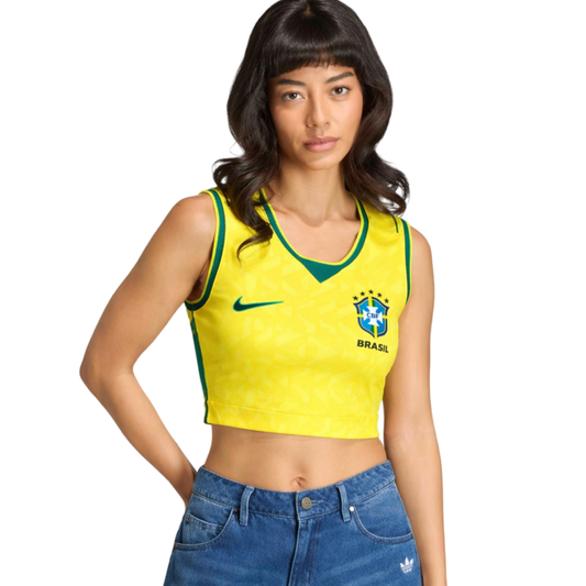 Cropped Brasil Feminina 2026 I Torcedor Copa do Mundo