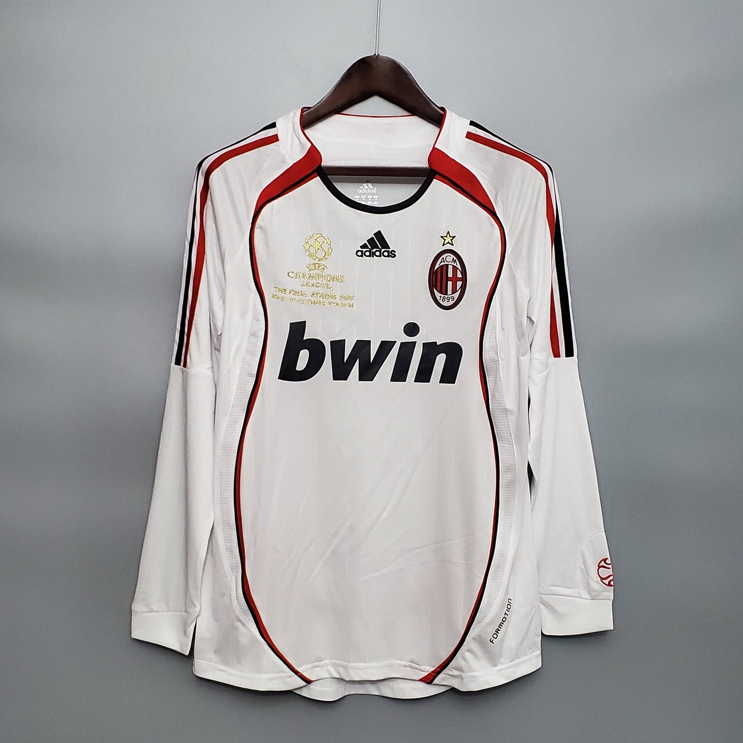 Camisa Manga Longa Milan Champions League 06/07
