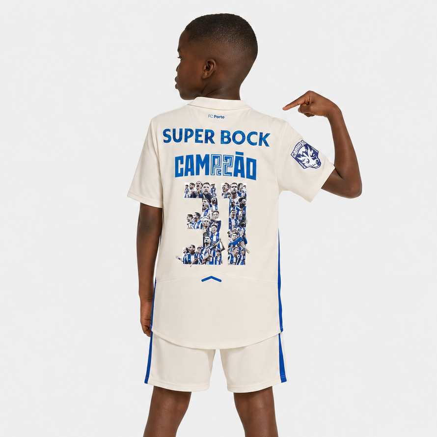 Conjunto Infantil Terceiro Equipamento Campeão 31 - Porto 25/26