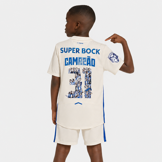 Conjunto Infantil Terceiro Equipamento Campeão 31 - Porto 25/26