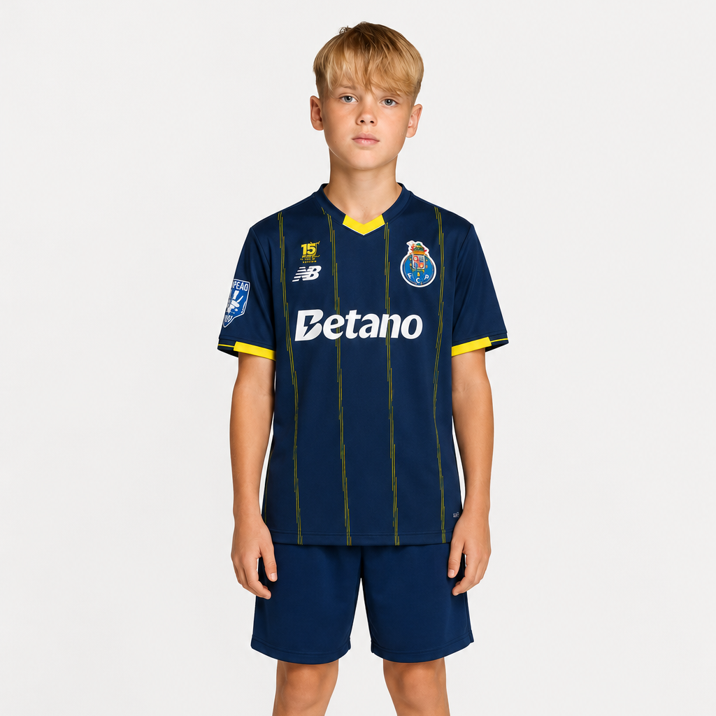 Conjunto Infantil Quarto Equipamento Campeão 31 - Porto 25/26