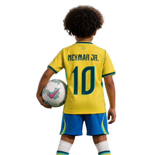 Conjunto Infantil Brasil 2026 Copa do Mundo I #NEYMAR JR - 10