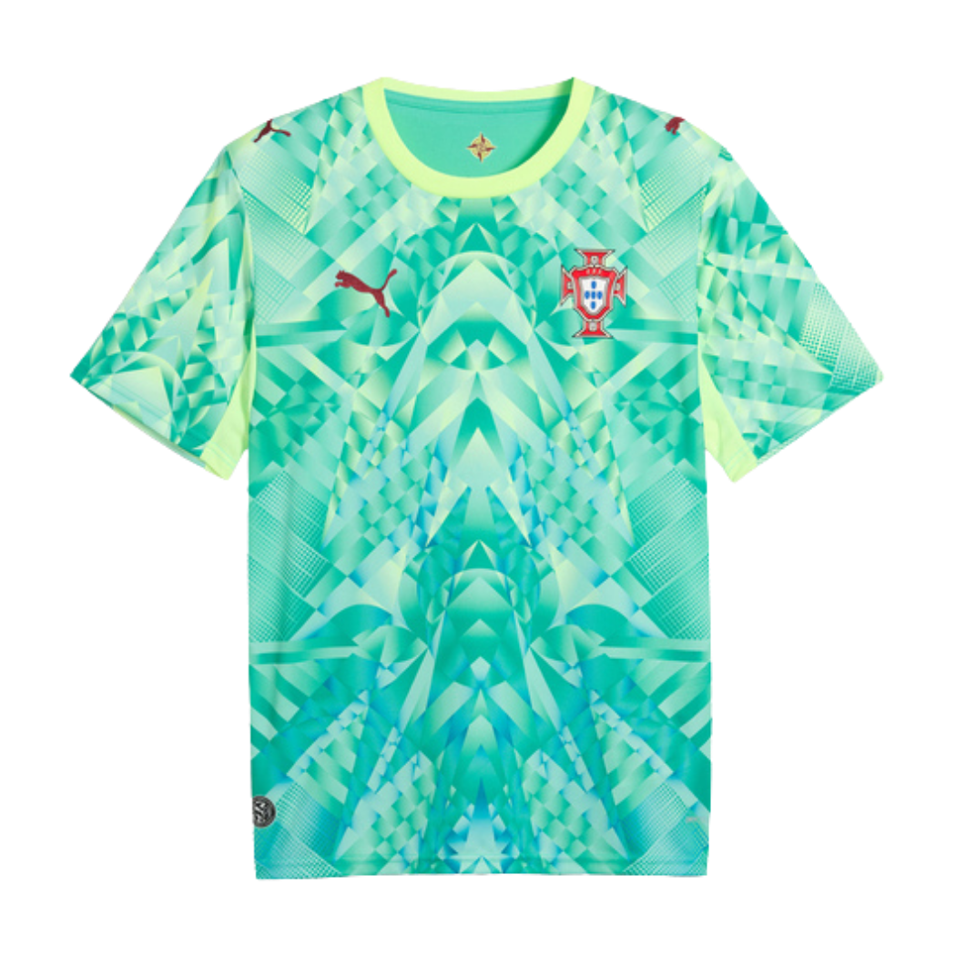 Camisa Seleção de Portugal Guarda Redes Aquatic verde - COPA DO MUNDO 2026