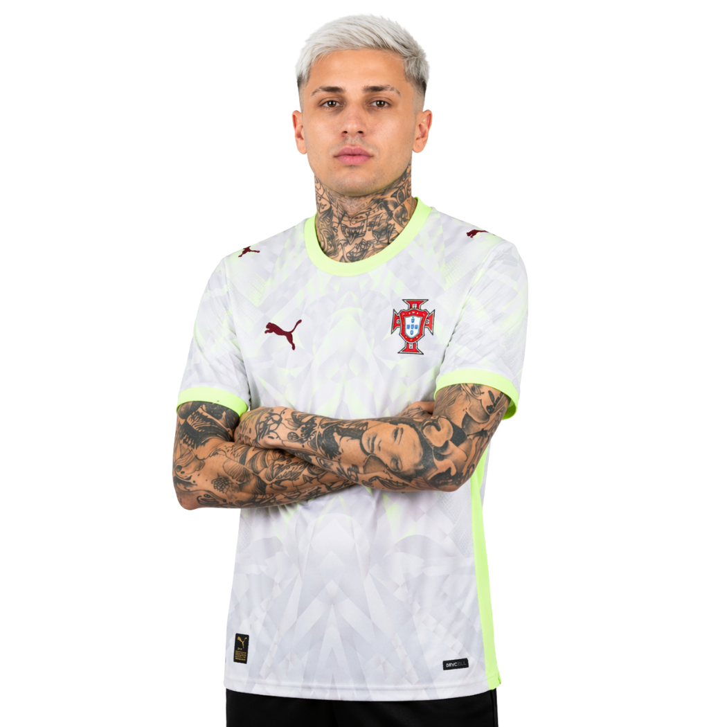 Camisa Seleção de Portugal Guarda Redes Silver cinza - COPA DO MUNDO 2026