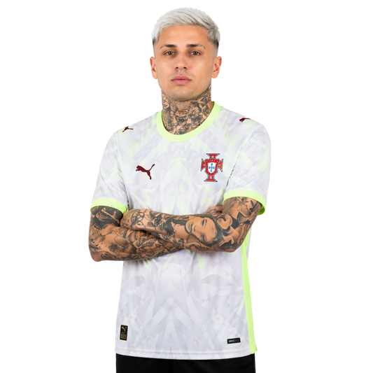 Camisa Seleção de Portugal Guarda Redes Silver cinza - COPA DO MUNDO 2026