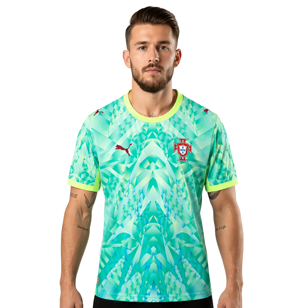 Camisa Seleção de Portugal Guarda Redes Aquatic verde - COPA DO MUNDO 2026