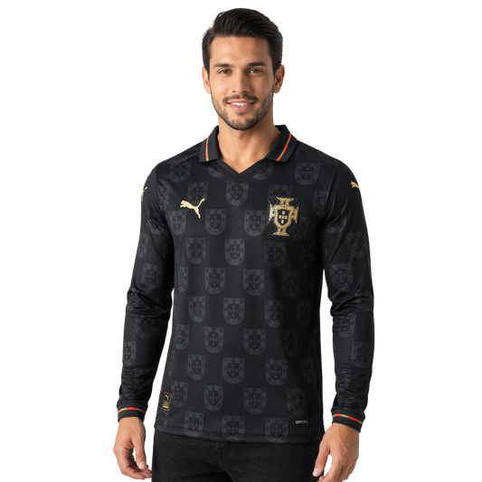 Camisa Seleção Portugal MANGA LONGA edição especial pantera negra EUSÉBIO 2026/27