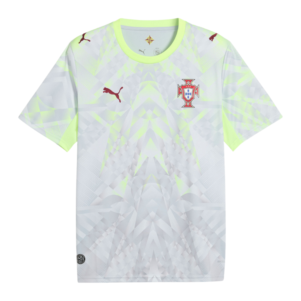 Camisa Seleção de Portugal Guarda Redes Silver cinza - COPA DO MUNDO 2026