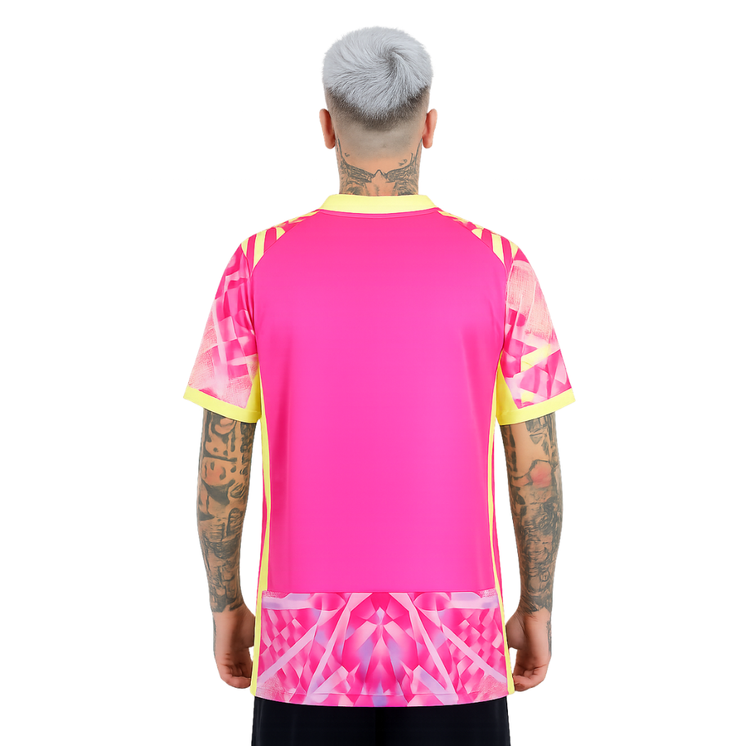 Camisa Seleção de Portugal Guarda Redes Pixel rosa - COPA DO MUNDO 2026