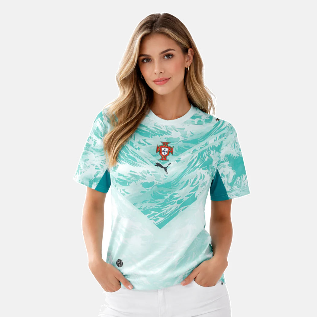 Camisa Feminina Seleção Portugal Alternativa - Copa do Mundo 2026
