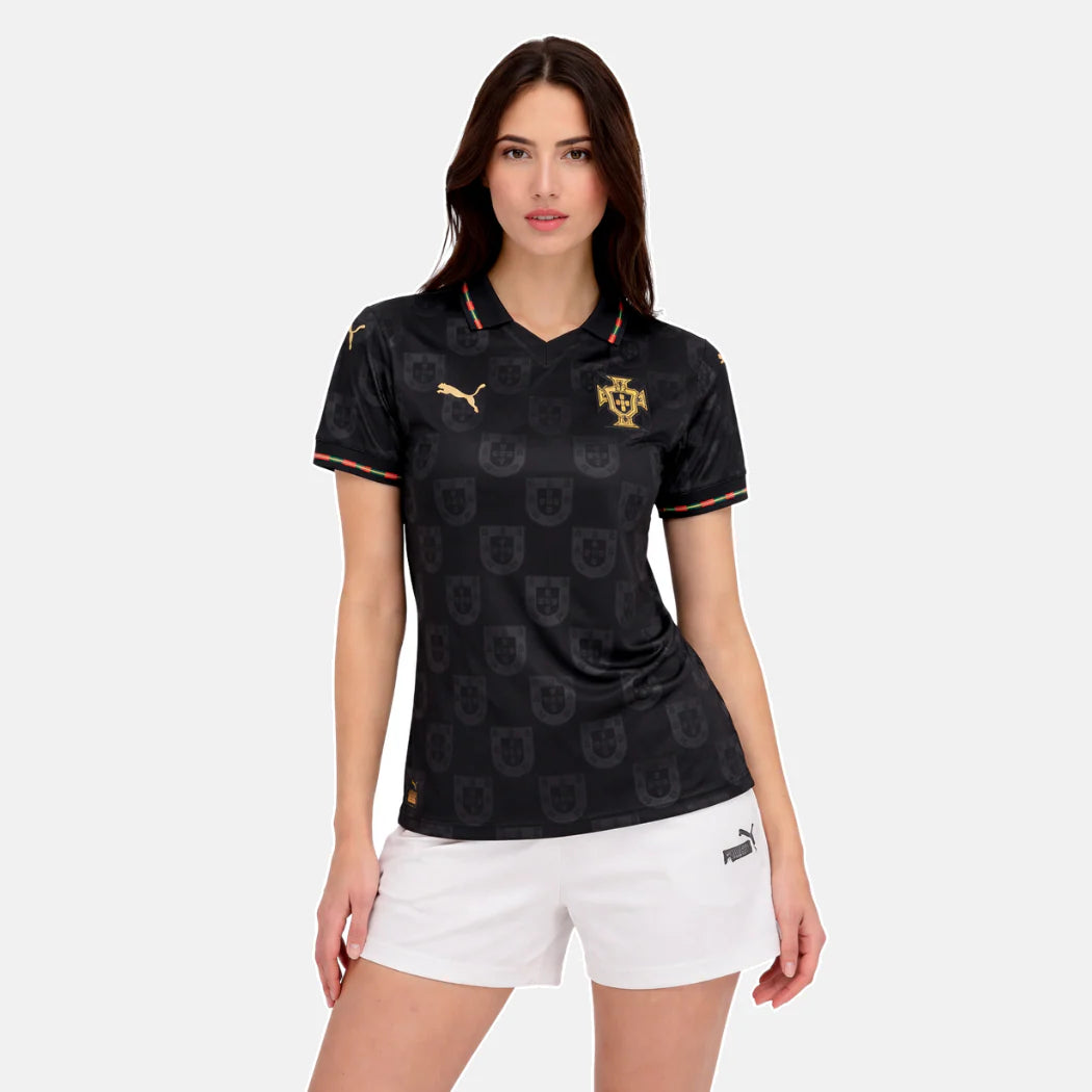 Camisa Feminina Seleção Portugal Pantera Negra Eusebio - 2026/27