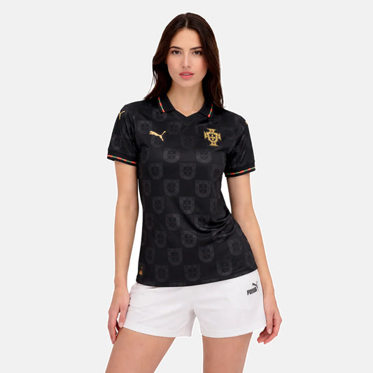 Camisa Feminina Seleção Portugal Pantera Negra Eusebio - 2026/27