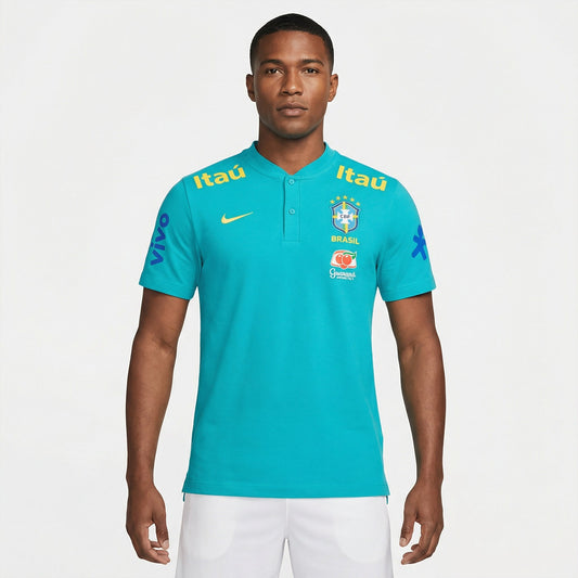 Camisa Brasil 2021/22 Pré-Jogo Masculina Torcedor