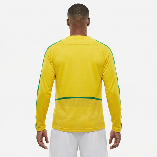 Camisa Brasil 2002 I Retrô Manga Longa Masculina