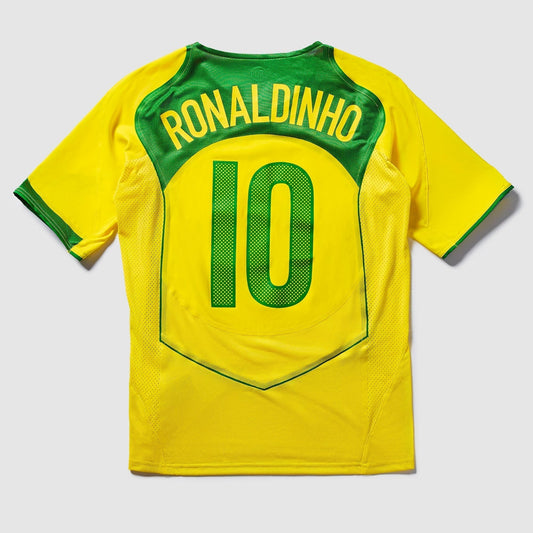 Camisa Brasil Reedição Total 90 Ronaldinho Masculina
